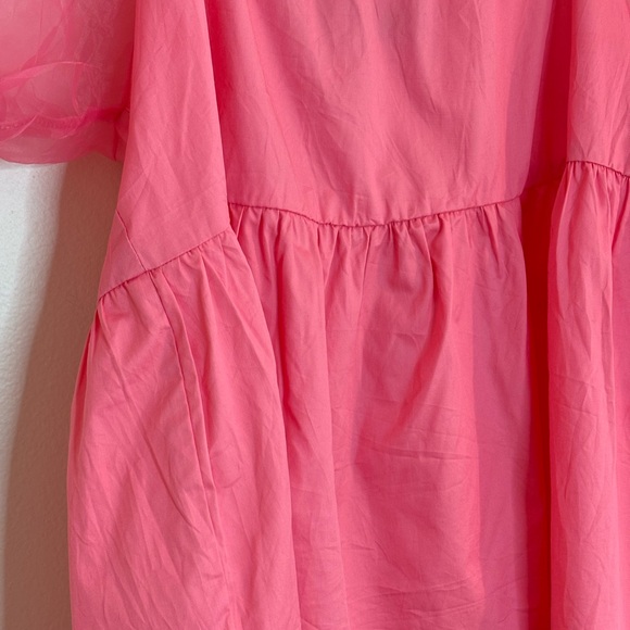 Pomander Place pink puff sleeve blouse - Picture 4 of 9